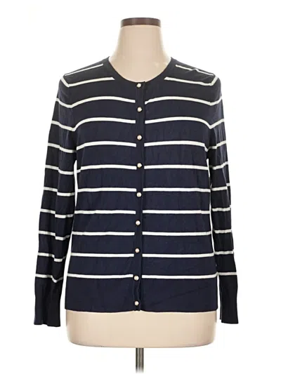 Pre-owned Charter Club Cardigan Sweater In Blue