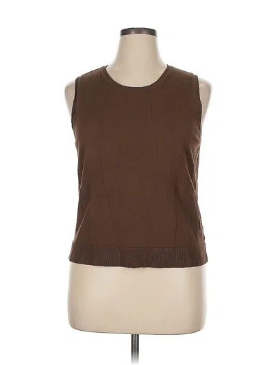 Pre-owned Charter Club Cardigan Sweater In Brown