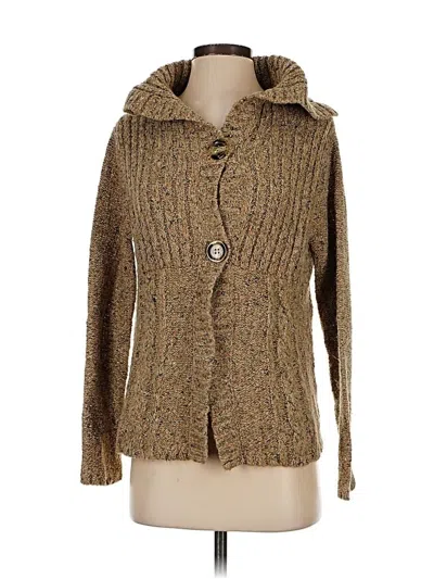 Pre-owned Charter Club Cardigan Sweater In Brown