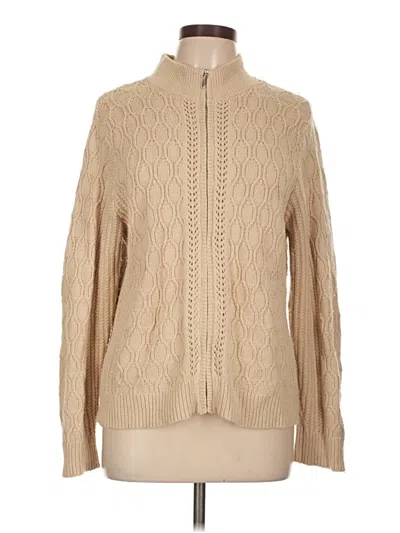 Pre-owned Charter Club Cardigan Sweater In Brown