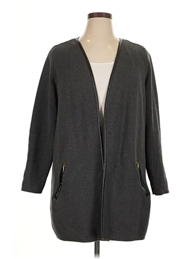 Pre-owned Charter Club Cardigan Sweater In Gray