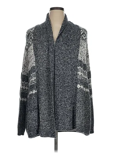 Pre-owned Charter Club Cardigan Sweater In Gray