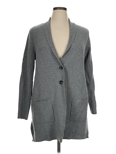 Pre-owned Charter Club Cardigan Sweater In Gray