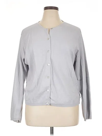 Pre-owned Charter Club Cardigan Sweater In Gray