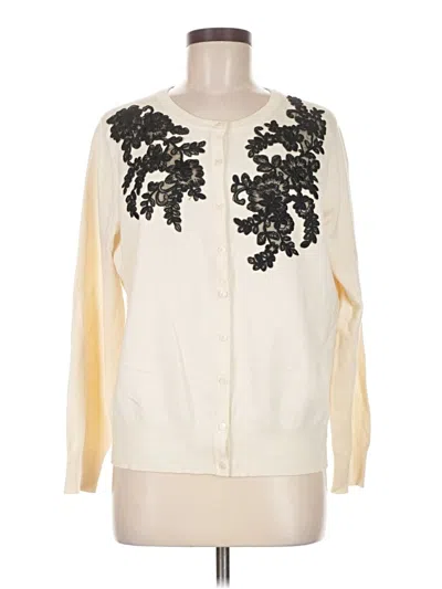 Pre-owned Charter Club Cardigan Sweater In Ivory