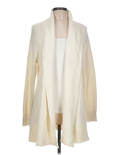 Pre-owned Charter Club Cardigan Sweater In Ivory