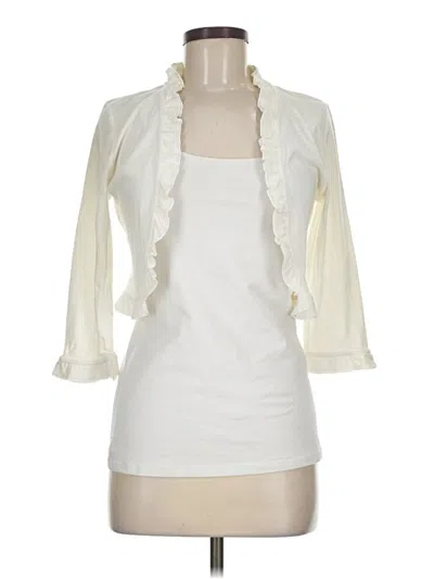 Pre-owned Charter Club Cardigan Sweater In Ivory