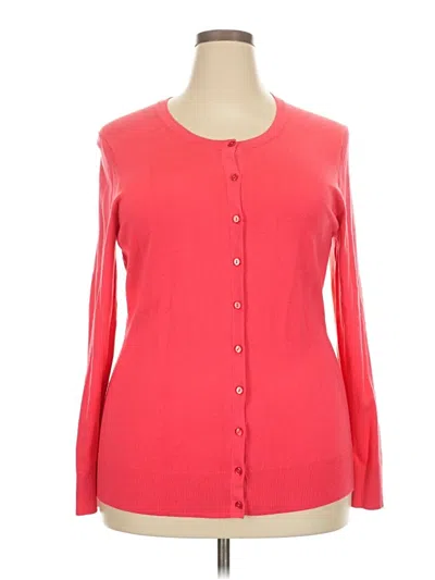 Pre-owned Charter Club Cardigan Sweater In Pink
