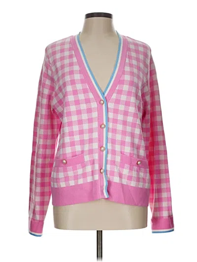 Pre-owned Charter Club Cardigan Sweater In Pink