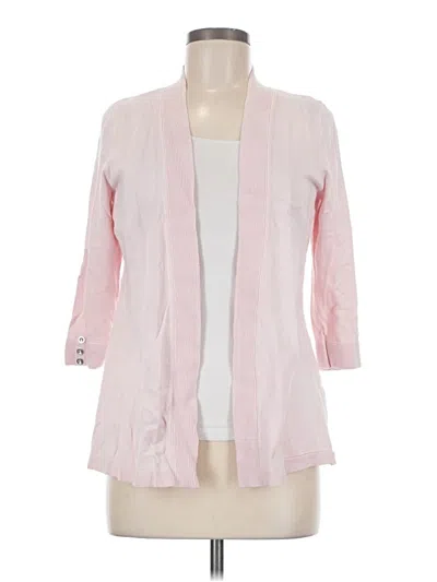Pre-owned Charter Club Cardigan Sweater In Pink