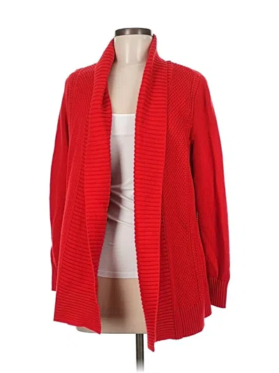 Pre-owned Charter Club Cardigan Sweater In Red