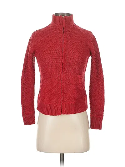 Pre-owned Charter Club Cardigan Sweater In Red