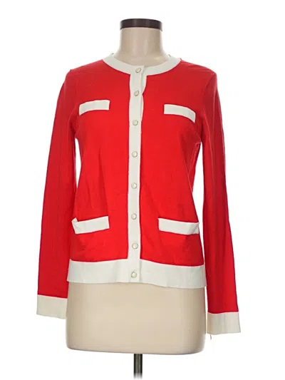 Pre-owned Charter Club Cardigan Sweater In Red