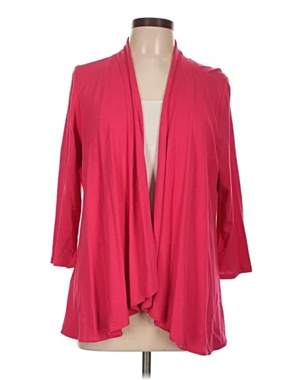 Pre-owned Charter Club Cardigan Sweater In Red