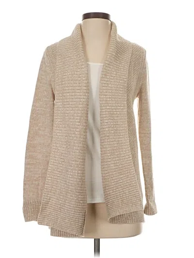 Pre-owned Charter Club Cardigan Sweater In Tan