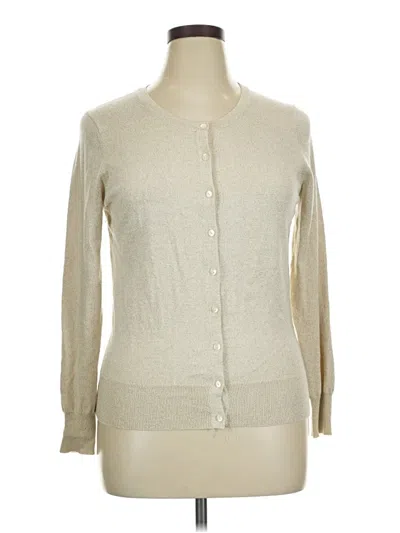 Pre-owned Charter Club Cardigan Sweater In Tan