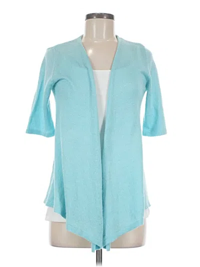 Pre-owned Charter Club Cardigan Sweater In Teal