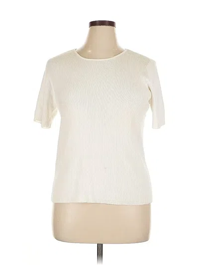 Pre-owned Charter Club Cardigan Sweater In White