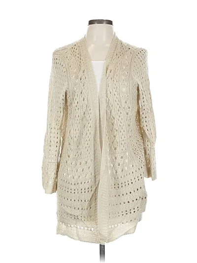 Pre-owned Charter Club Cardigan Sweater In White