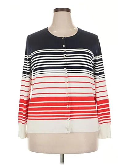 Pre-owned Charter Club Cardigan Sweater In White