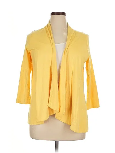 Pre-owned Charter Club Cardigan Sweater In Yellow