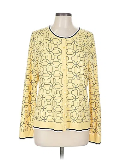 Pre-owned Charter Club Cardigan Sweater In Yellow