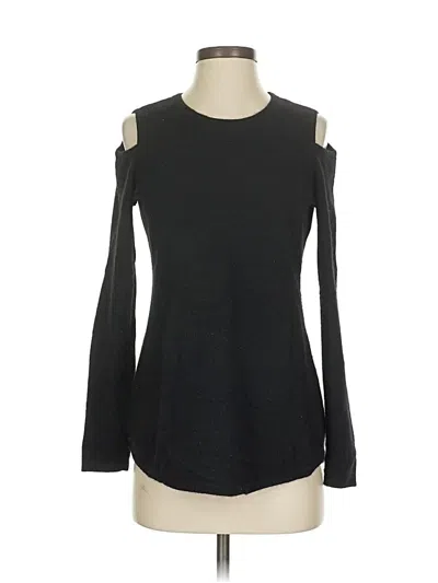 Pre-owned Charter Club Cashmere Cardigan Sweater In Black