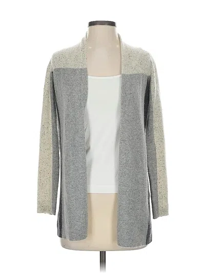 Pre-owned Charter Club Cashmere Cardigan Sweater In Gray