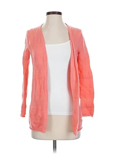 Pre-owned Charter Club Cashmere Cardigan Sweater In Orange