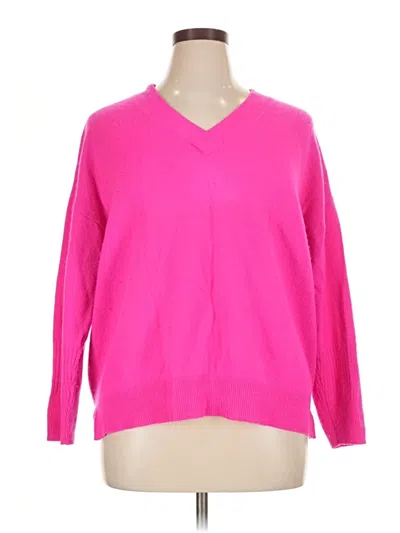 Pre-owned Charter Club Cashmere Cardigan Sweater In Pink