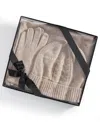 Charter Club Cashmere Hat, Gloves & Scarf Boxed Gift Set, Created For Macy's In Cc Prl Taup Hth