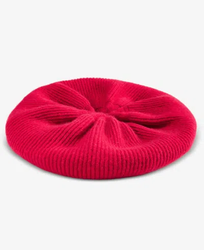 Charter Club Cashmere Knit Beret, Created For Macy's In Red
