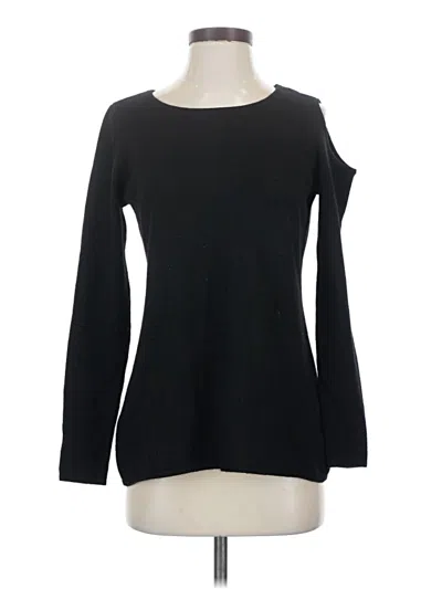 Pre-owned Charter Club Cashmere Pullover Sweater In Black