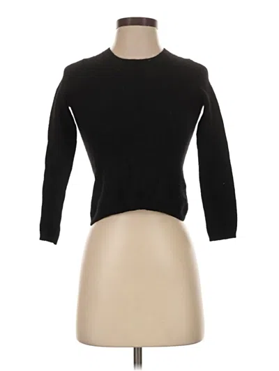 Pre-owned Charter Club Cashmere Pullover Sweater In Black