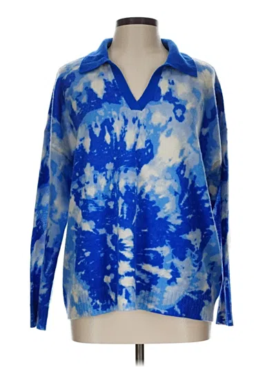 Pre-owned Charter Club Cashmere Pullover Sweater In Blue