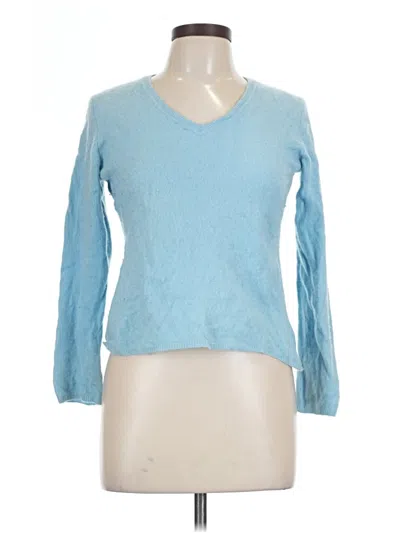Pre-owned Charter Club Cashmere Pullover Sweater In Blue