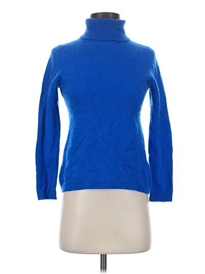 Pre-owned Charter Club Cashmere Pullover Sweater In Blue
