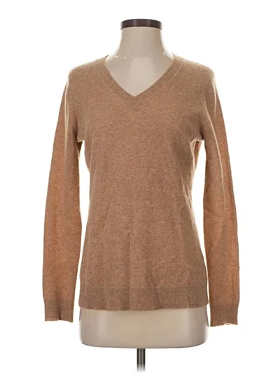 Pre-owned Charter Club Cashmere Pullover Sweater In Brown