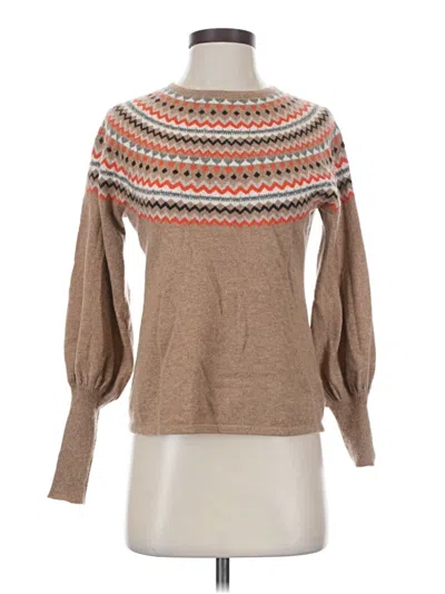 Pre-owned Charter Club Cashmere Pullover Sweater In Brown
