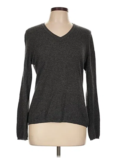 Pre-owned Charter Club Cashmere Pullover Sweater In Gray