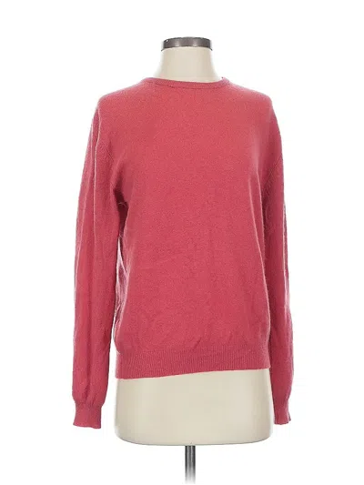 Pre-owned Charter Club Cashmere Pullover Sweater In Pink