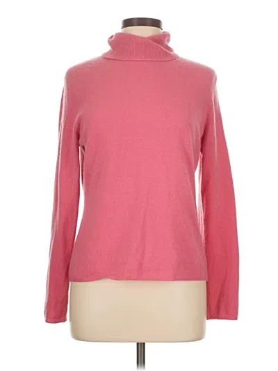 Pre-owned Charter Club Cashmere Pullover Sweater In Pink