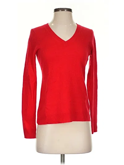 Pre-owned Charter Club Cashmere Pullover Sweater In Red