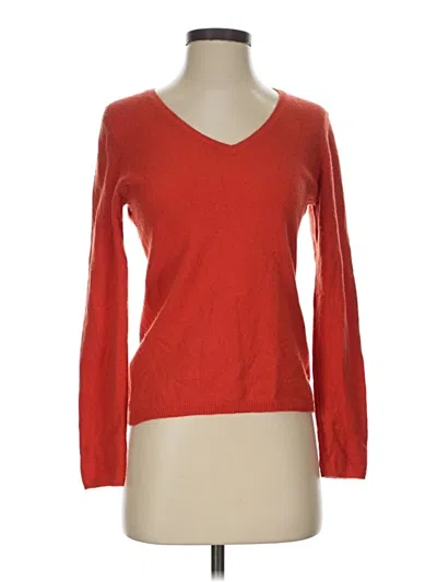 Pre-owned Charter Club Cashmere Pullover Sweater In Red
