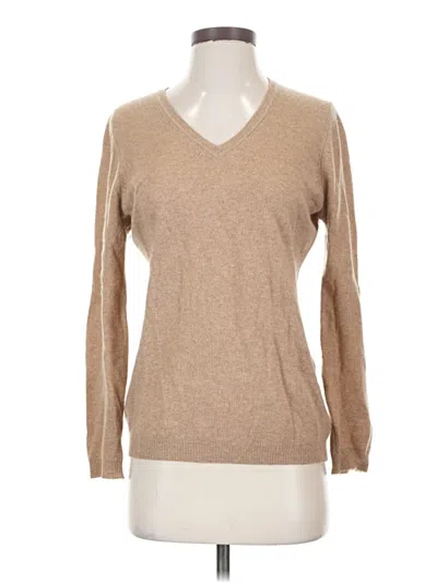 Pre-owned Charter Club Cashmere Pullover Sweater In Tan