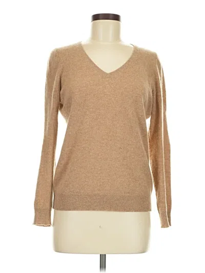 Pre-owned Charter Club Cashmere Pullover Sweater In Tan
