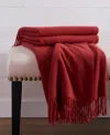 Charter Club Cashmere Throw, 50" X 60", Macy's Exclusive In Red