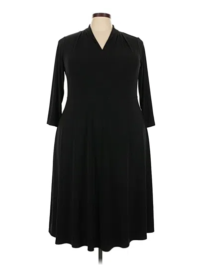 Pre-owned Charter Club Casual Dress In Black