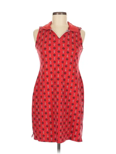 Pre-owned Charter Club Casual Dress In Red