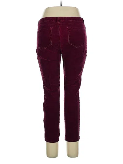 Pre-owned Charter Club Casual Pants In Burgundy